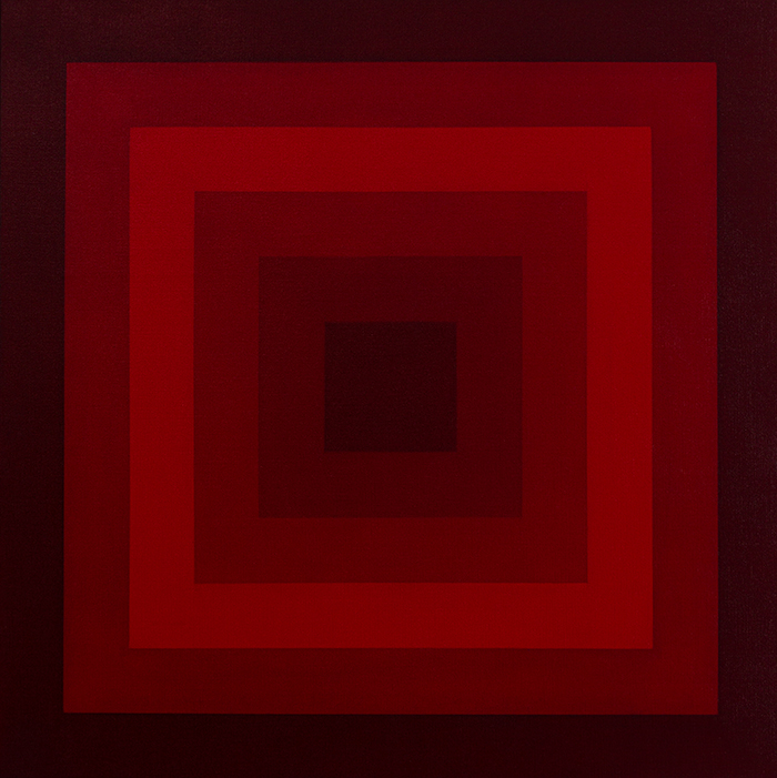 Gemaelde: verschachtelte Quadrate minimalistisch KH#197