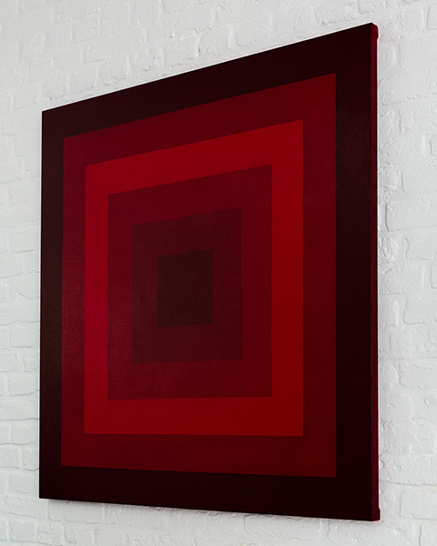 Gemaelde: verschachtelte Quadrate minimalistisch KH#197