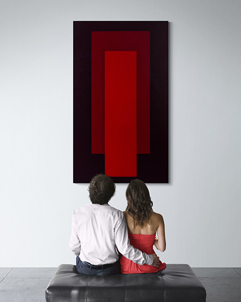 KH#203: Abstraktes Farbfl&auml;chen-Gem&auml;lde � Simultankontrast und meditative Tiefe