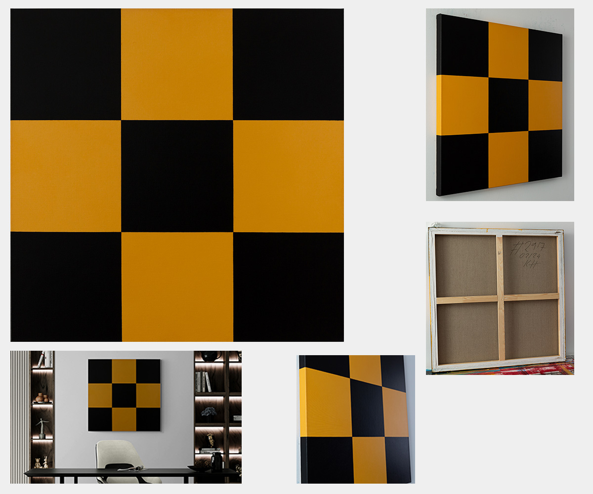 Painting: abstract squares minimalism KH#297